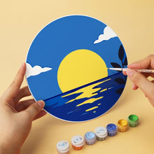 Carica l'immagine nel visualizzatore di Gallery, Mini Set Dipingere con i Numeri - Dischi di Ø20cm (6 pezzi) - Sogni al chiaro di luna