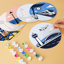 Carica l'immagine nel visualizzatore di Gallery, Mini Set Dipingere con i Numeri - Dischi di Ø20cm (6 pezzi) - Luoghi da Esplorare