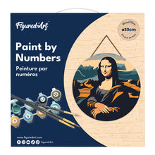 Carica l&#39;immagine nel visualizzatore di Gallery, Dipingere con i Numeri su Disco di Legno - Monnalisa La Gioconda
