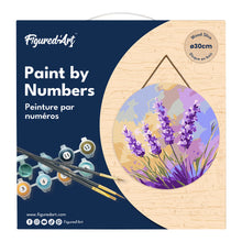 Carica l&#39;immagine nel visualizzatore di Gallery, Dipingere con i Numeri su Disco di Legno - Lavanda