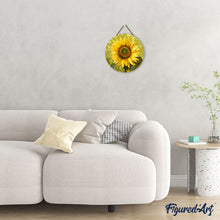 Carica l&#39;immagine nel visualizzatore di Gallery, Dipingere con i Numeri su Disco di Legno - Girasole