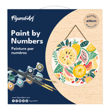 Carica l&#39;immagine nel visualizzatore di Gallery, Dipingere con i Numeri su Disco di Legno - Frutti