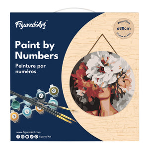 Dipingere con i Numeri su Disco di Legno - Bellezza Dietro i Fiori