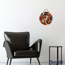 Carica l&#39;immagine nel visualizzatore di Gallery, Dipingere con i Numeri su Disco di Legno - Donna Astratta Stile Picasso