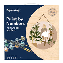 Carica l&#39;immagine nel visualizzatore di Gallery, Dipingere con i Numeri su Disco di Legno - Fra le sue piante