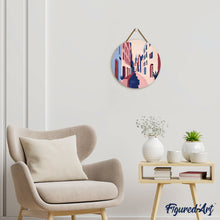 Carica l&#39;immagine nel visualizzatore di Gallery, Dipingere con i Numeri su Disco di Legno - Via di paese