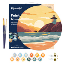 Carica l&#39;immagine nel visualizzatore di Gallery, Dipingere con i Numeri su Disco di Legno - Malibu 2