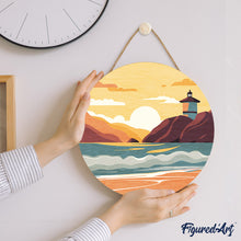 Carica l&#39;immagine nel visualizzatore di Gallery, Dipingere con i Numeri su Disco di Legno - Malibu 2