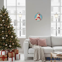 Carica l&#39;immagine nel visualizzatore di Gallery, Dipingere con i Numeri su Disco di Legno - Cucciolo di Natale