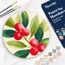 Carica l&#39;immagine nel visualizzatore di Gallery, Dipingere con i Numeri su Disco di Legno - Mirtilli rossi
