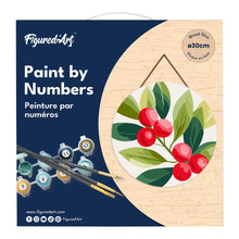 Carica l&#39;immagine nel visualizzatore di Gallery, Dipingere con i Numeri su Disco di Legno - Mirtilli rossi