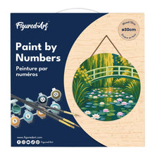 Carica l'immagine nel visualizzatore di Gallery, Dipingere con i numeri - Dipingere con i Numeri su Disco di Legno - Lo stagno delle ninfee - Monet