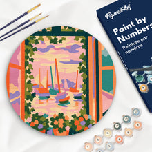 Carica l'immagine nel visualizzatore di Gallery, Dipingere con i numeri - Dipingere con i Numeri su Disco di Legno - Finestra aperta - Matisse Figured'Art