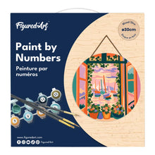 Carica l'immagine nel visualizzatore di Gallery, Dipingere con i numeri - Dipingere con i Numeri su Disco di Legno - Finestra aperta - Matisse