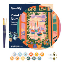 Carica l'immagine nel visualizzatore di Gallery, Dipingere con i numeri - Dipingere con i Numeri su Disco di Legno - Finestra aperta - Matisse