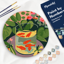 Carica l'immagine nel visualizzatore di Gallery, Dipingere con i numeri - Dipingere con i Numeri su Disco di Legno - I pesci rossi - Matisse Figured'Art