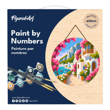 Carica l'immagine nel visualizzatore di Gallery, Dipingere con i numeri - Dipingere con i Numeri su Disco di Legno - Viale Fiorito a Capri