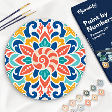 Carica l'immagine nel visualizzatore di Gallery, Dipingere con i numeri - Dipingere con i Numeri su Disco di Legno - Mandala delle conchiglie marine Figured'Art