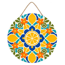 Carica l'immagine nel visualizzatore di Gallery, Dipingere con i numeri - Dipingere con i Numeri su Disco di Legno - Mandala e agrumi