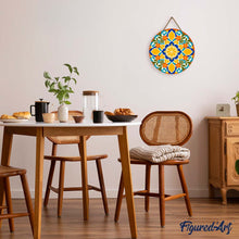 Carica l'immagine nel visualizzatore di Gallery, Dipingere con i numeri - Dipingere con i Numeri su Disco di Legno - Mandala e agrumi
