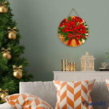 Carica l'immagine nel visualizzatore di Gallery, Dipingere con i numeri - Dipingere con i Numeri su Disco di Legno - Stelle di Natale