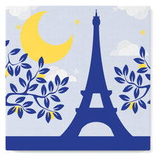 Carica l'immagine nel visualizzatore di Gallery, Mini Kit da Dipingere con i Numeri 20x20cm con cornice Parigi sotto la luna