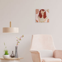 Carica l'immagine nel visualizzatore di Gallery, Mini Kit da Dipingere con i Numeri 20x20cm con cornice Fiore tra i capelli