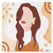 Carica l'immagine nel visualizzatore di Gallery, Mini Kit da Dipingere con i Numeri 20x20cm con cornice Donna pensierosa