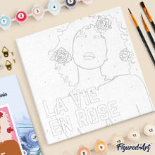 Carica l'immagine nel visualizzatore di Gallery, Mini Kit da Dipingere con i Numeri 20x20cm con cornice Vita in rosa