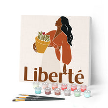 Carica l'immagine nel visualizzatore di Gallery, Mini Kit da Dipingere con i Numeri 20x20cm con cornice Libertà
