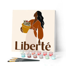Carica l'immagine nel visualizzatore di Gallery, Mini Kit da Dipingere con i Numeri 20x20cm con cornice Libertà