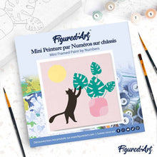 Carica l'immagine nel visualizzatore di Gallery, Mini Kit da Dipingere con i Numeri 20x20cm con cornice Micietto sotto al sole