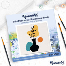 Carica l'immagine nel visualizzatore di Gallery, Mini Kit da Dipingere con i Numeri 20x20cm con cornice Decorazione in vaso 1