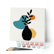 Carica l'immagine nel visualizzatore di Gallery, Mini Kit da Dipingere con i Numeri 20x20cm con cornice Decorazione in vaso 2