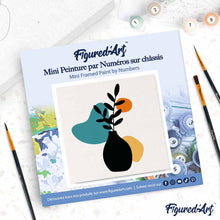 Carica l'immagine nel visualizzatore di Gallery, Mini Kit da Dipingere con i Numeri 20x20cm con cornice Decorazione in vaso 2