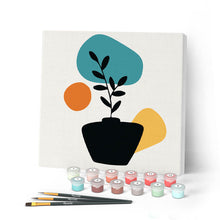 Carica l'immagine nel visualizzatore di Gallery, Mini Kit da Dipingere con i Numeri 20x20cm con cornice Decorazione in vaso 3