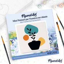 Carica l'immagine nel visualizzatore di Gallery, Mini Kit da Dipingere con i Numeri 20x20cm con cornice Decorazione in vaso 3