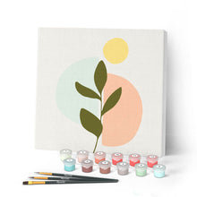 Carica l'immagine nel visualizzatore di Gallery, Mini Kit da Dipingere con i Numeri 20x20cm con cornice Felce 3