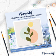Carica l'immagine nel visualizzatore di Gallery, Mini Kit da Dipingere con i Numeri 20x20cm con cornice Felce 3