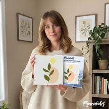 Carica l'immagine nel visualizzatore di Gallery, Mini Kit da Dipingere con i Numeri 20x20cm con cornice Felce 3