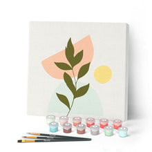 Carica l'immagine nel visualizzatore di Gallery, Mini Kit da Dipingere con i Numeri 20x20cm con cornice Felce 4