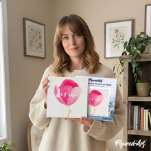 Carica l'immagine nel visualizzatore di Gallery, Mini Kit da Dipingere con i Numeri 20x20cm con cornice Je T'aime