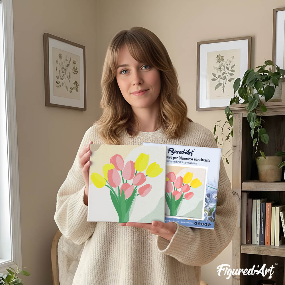 Artnapi Dipingere con i numeri, adulti senza cornice, dipinta a mano, bouquet di rose, kit per principianti e adulti, set con colori acrilici e pennelli, tela da 40 x 50 cm Artnapi Dipingere con i numeri, adulti senza cornice, dipinta a mano, bouquet di rose, kit per principianti e adulti, set con colori acrilici e pennelli, tela da 40 x 50 cm