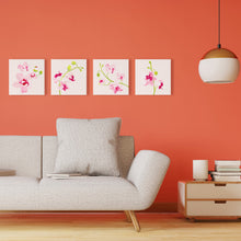 Carica l'immagine nel visualizzatore di Gallery, Mini Kit da Dipingere con i Numeri 20x20cm con cornice Orchidea