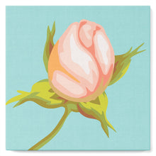 Carica l'immagine nel visualizzatore di Gallery, Mini Kit da Dipingere con i Numeri 20x20cm con cornice Bocciolo
