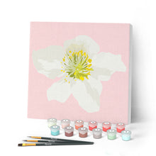 Carica l'immagine nel visualizzatore di Gallery, Mini Kit da Dipingere con i Numeri 20x20cm con cornice Rosa canina