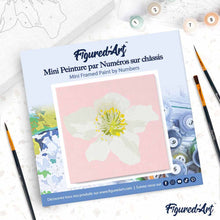 Carica l'immagine nel visualizzatore di Gallery, Mini Kit da Dipingere con i Numeri 20x20cm con cornice Rosa canina