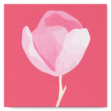 Carica l'immagine nel visualizzatore di Gallery, Mini Kit da Dipingere con i Numeri 20x20cm con cornice Tulipano rosa