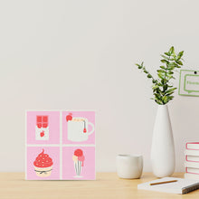 Carica l'immagine nel visualizzatore di Gallery, Mini Kit da Dipingere con i Numeri 20x20cm con cornice Prelibatezze