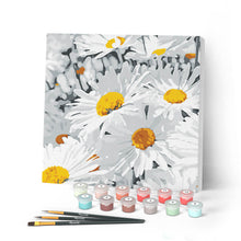 Carica l'immagine nel visualizzatore di Gallery, Mini Kit da Dipingere con i Numeri 20x20cm con cornice Pretty Daisies
